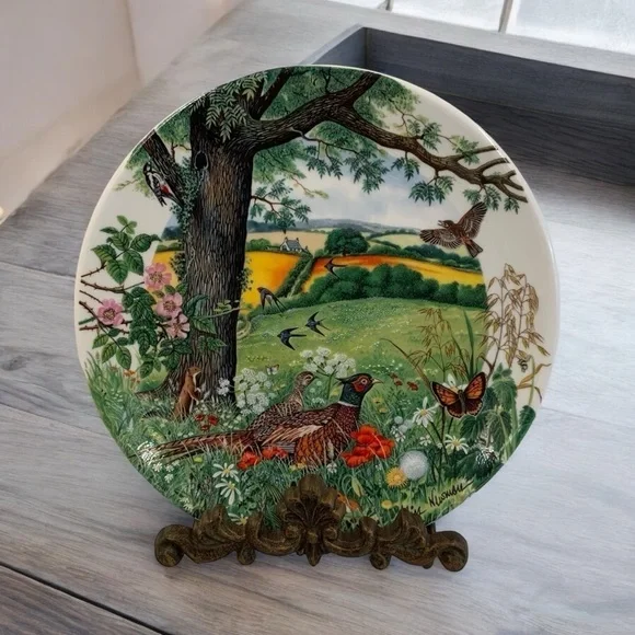 Vintage 1987 Wedgwood Meadows and Wheatfields Limited Edition Collectible Plate - Picture 10 of 10